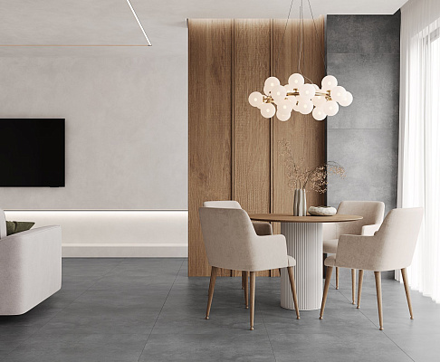 Керамогранит Конкрит Кураж Дарк Грей 60x60 / 60x120 CERADIM